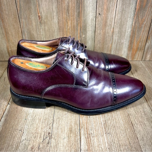 Joseph Abboud Leather Cap Toe Oxford Dress Shoes - Picture 5 of 10